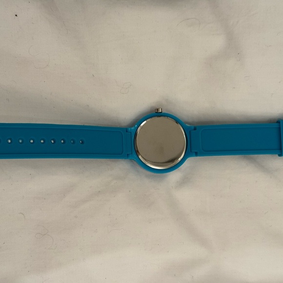 Esprit fashion watch. Never worn. Blue and white stripe band. Comes with box. - Picture 4 of 5
